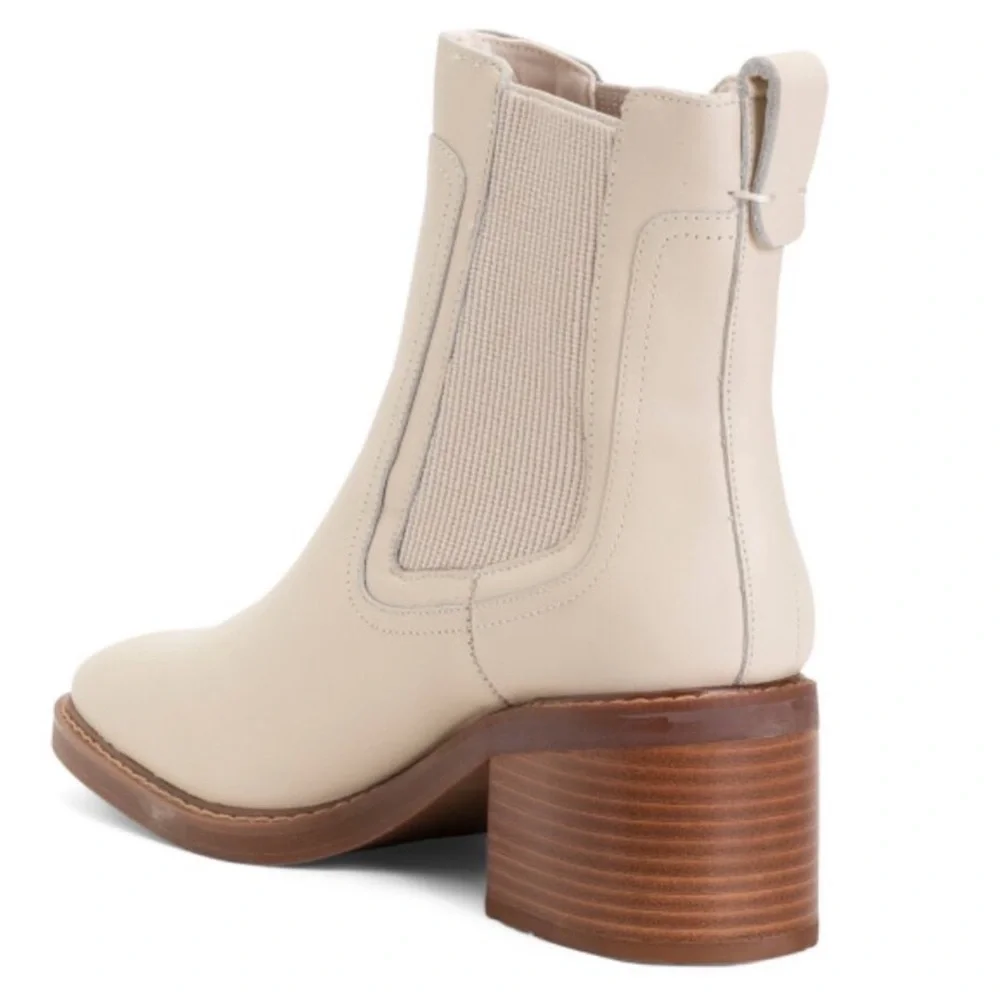 NWOT • SANCTUARY • 63MM Carmen Leather Chelsea Boots • Size 9.5 •